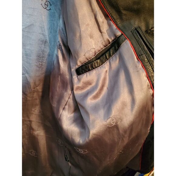 Ciro Citterio Leather Jacket Size Medium Missing Button On Sleeve - Picture 7 of 10